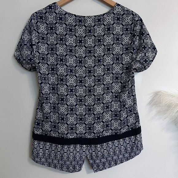 J.Crew Coastal Blue Short Sleeve Blouse - Picture 5 of 5